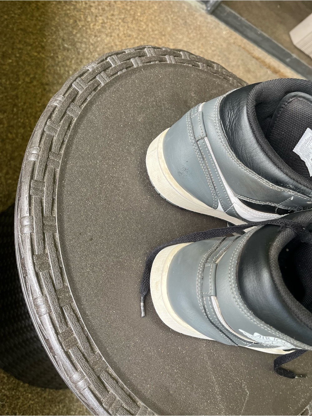 Nike Black and White Men's High-Top Sneakers - Picture 4 of 6
